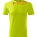 Tricou verde galben clasic de barbat